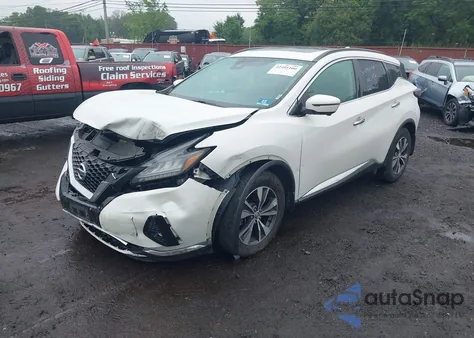 2020 Nissan Murano Sv Intelligent Awd z USA, uszkodzony, nr VIN 5N1AZ2BS7LN114990